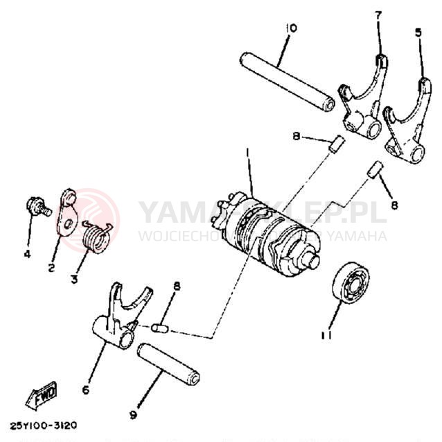 Schemat "Wodziki, automat" do Yamaha IT250K