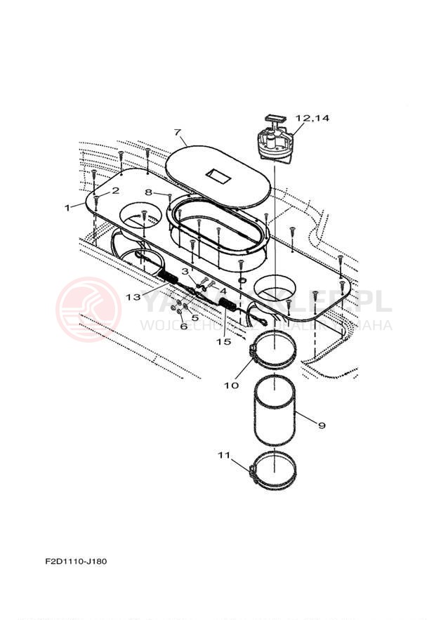 Schemat "JET UNIT" do Yamaha 242 LIMITED SXT1800JK