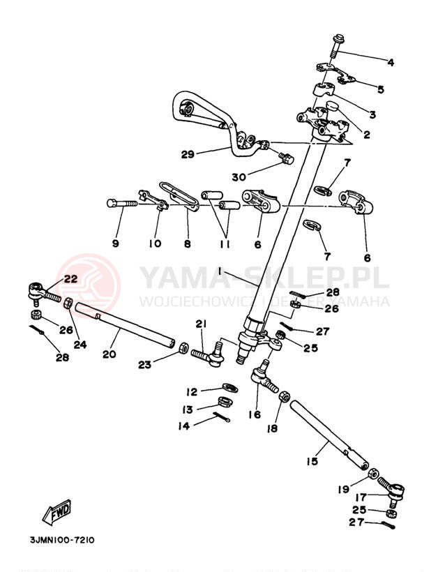 Schemat "Półki zawieszenia" do Yamaha BLASTER YFS200J_MN