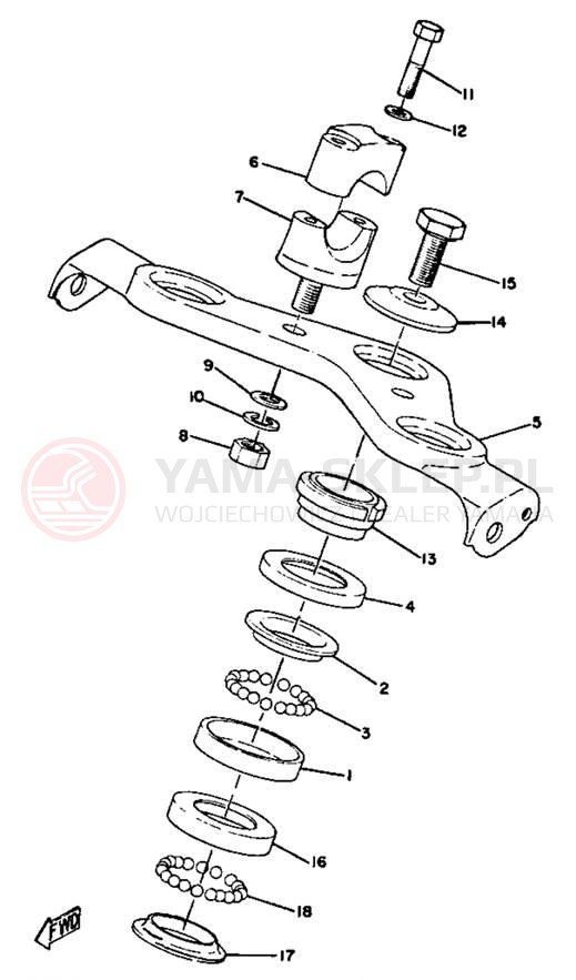 Schemat "Półki zawieszenia" do Yamaha GT80A/GTMXA