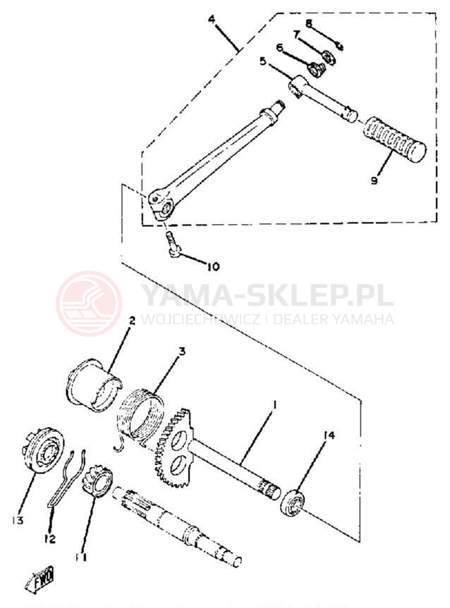 Schemat "rozrusznik" do Yamaha QT50J