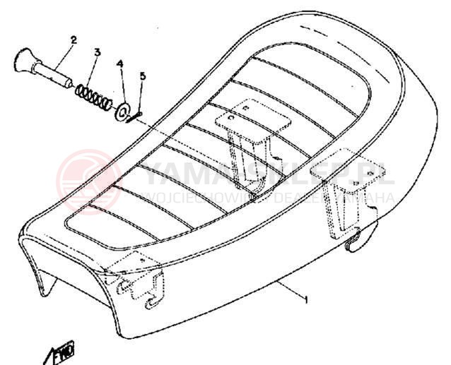 Schemat "siedzenie" do Yamaha JT1/JT1L