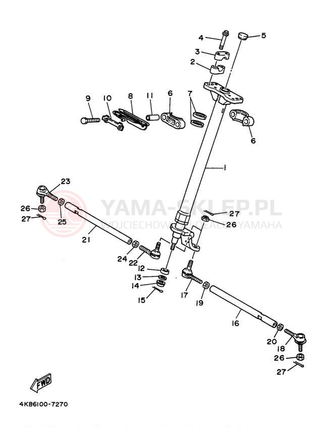 Schemat "Półki zawieszenia" do Yamaha WOLVERIINE YFM35FXJ_M