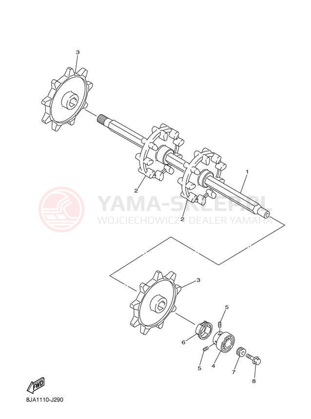 Schemat "Układ napędowy" do Yamaha APEX SE RX10PSDW/RX10PSDB