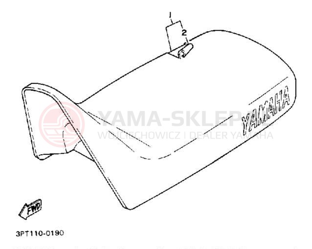 Schemat "siedzenie" do Yamaha Y-ZINGER PW50B