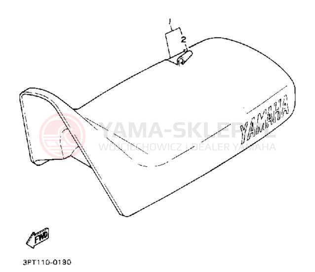Schemat "siedzenie" do Yamaha Y-ZINGER PW50D