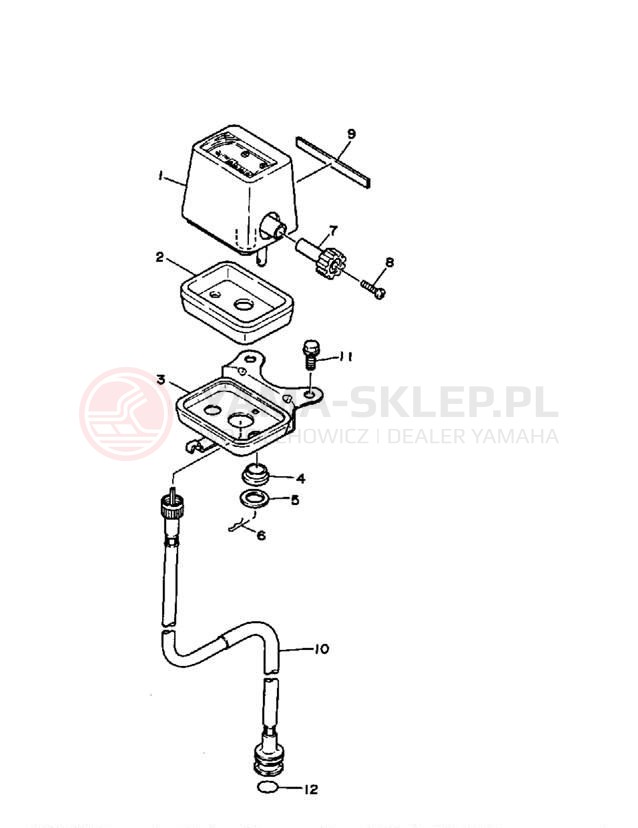 Schemat "licznik" do Yamaha BIG BEAR 4WD YFM350FWB_