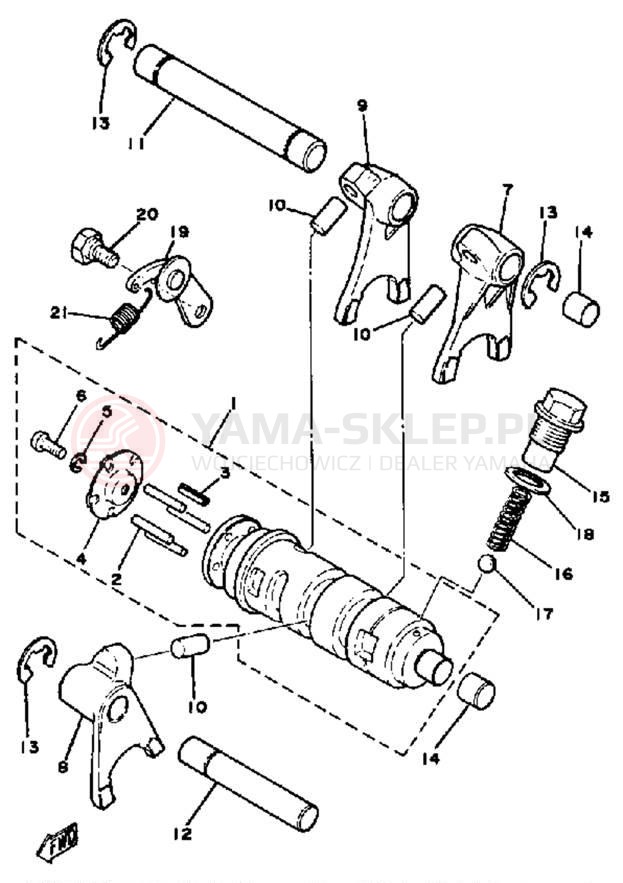 Schemat "Wodziki, automat" do Yamaha MX100J