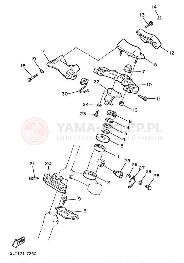 Schemat "Półki zawieszenia" do Yamaha V-MAX 1200 VMX12KC/VMX12K