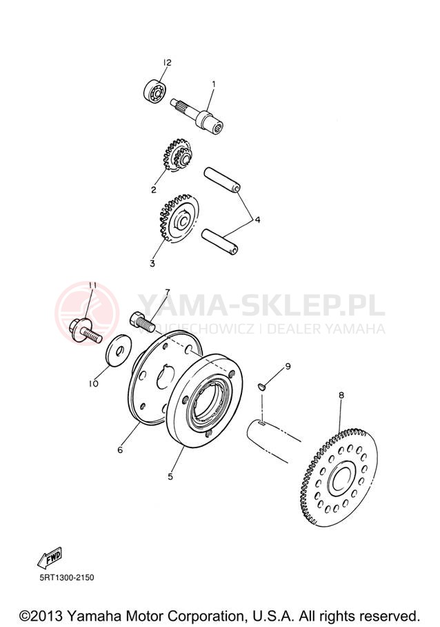 Schemat "rozrusznik" do Yamaha YZF600R YZF600RVC/YZF600RV