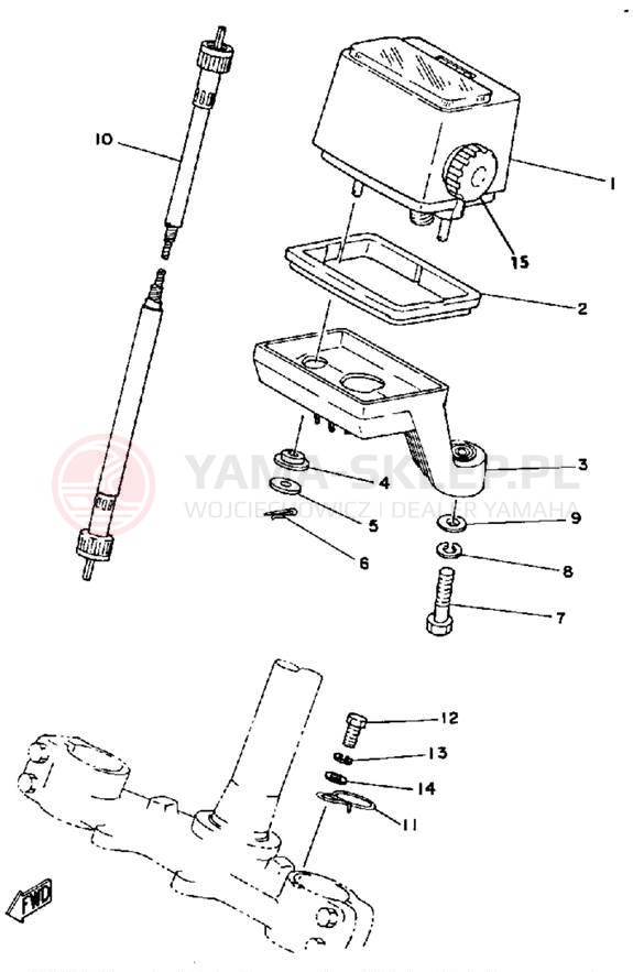 Schemat "licznik" do Yamaha IT175G