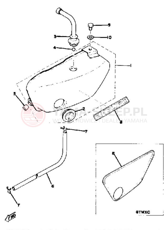 Schemat "Miska olejowa" do Yamaha GTMXC/GT80C