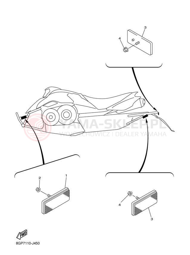 Schemat "układ elektryczny" do Yamaha PHAZER MTX PZ50MTEW