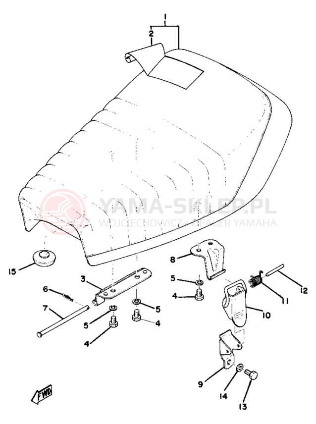 Schemat "siedzenie" do Yamaha GTMXD