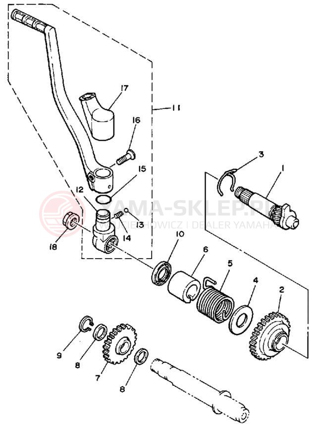Schemat "rozrusznik" do Yamaha WR500ZD