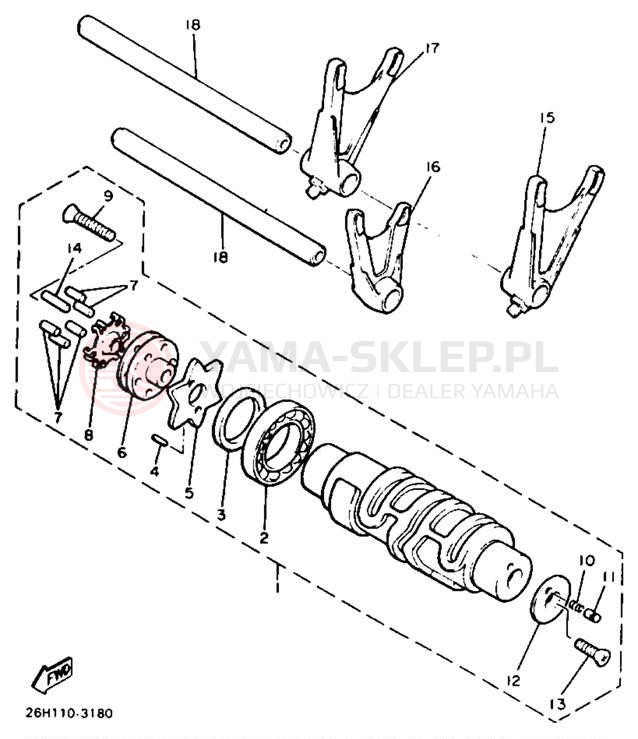 Schemat "Wodziki, automat" do Yamaha V-MAX 1200 VMX12AC/VMX12A