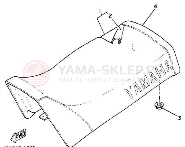 Schemat "siedzenie" do Yamaha Y-ZINGER PW80D