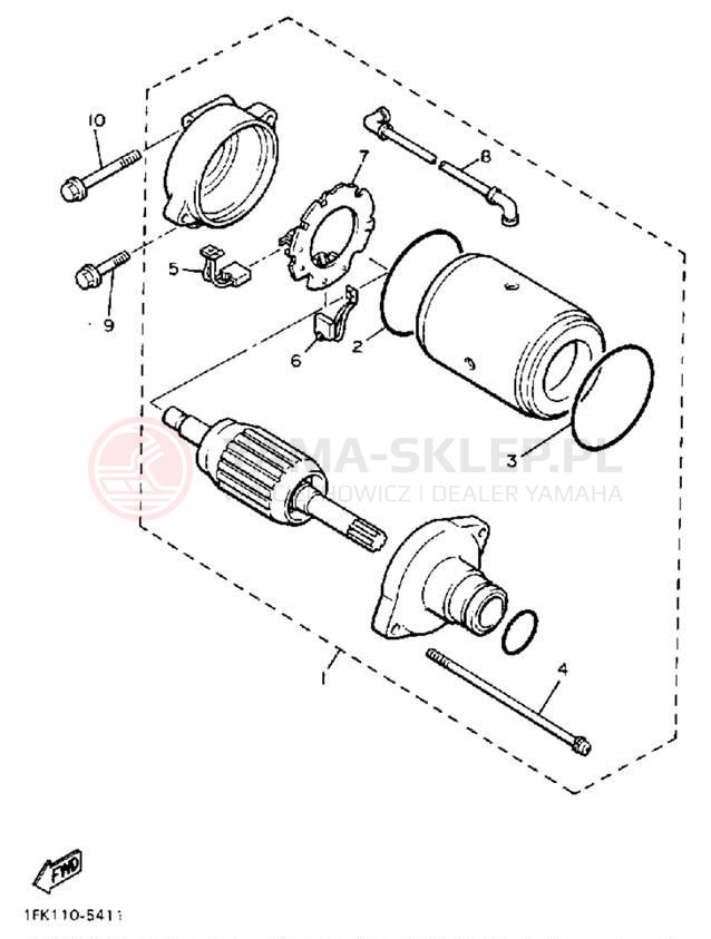 Schemat "rozrusznik" do Yamaha V MAX 1200 VMX12N/VMX12NC