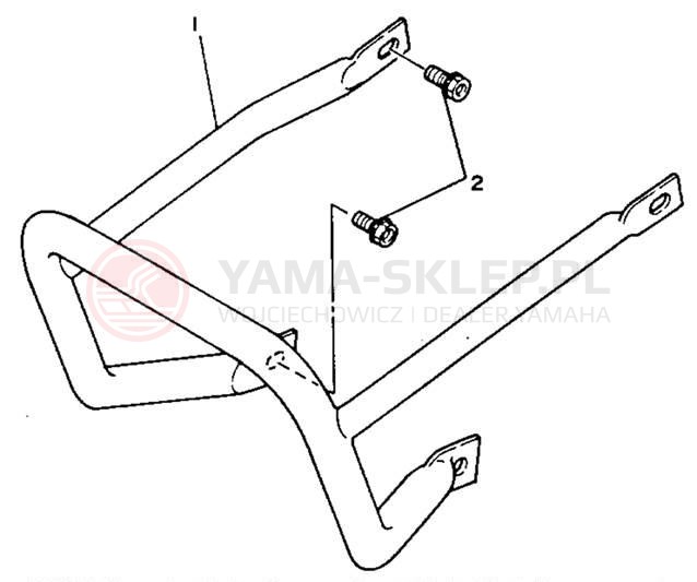 Schemat "osłona / stelaż" do Yamaha CHAMP YFM100B