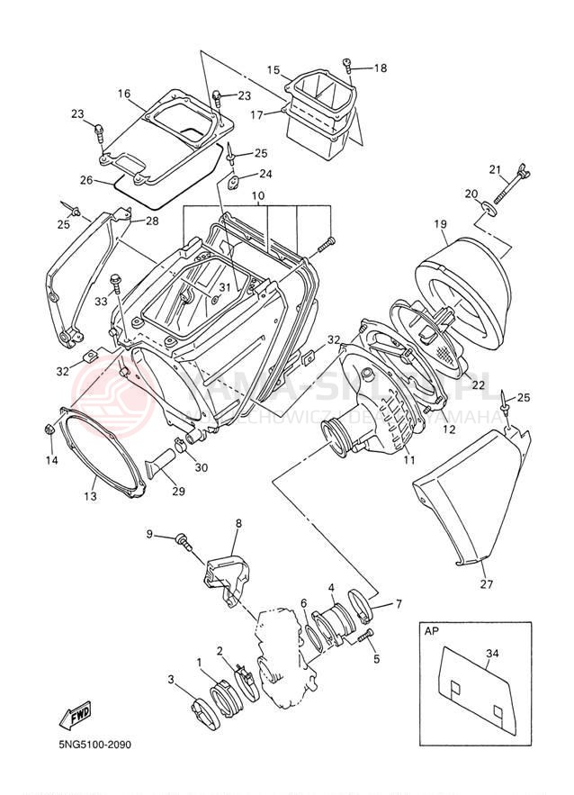 Schemat "Wtrysk paliwa" do Yamaha WR426F WR426FP