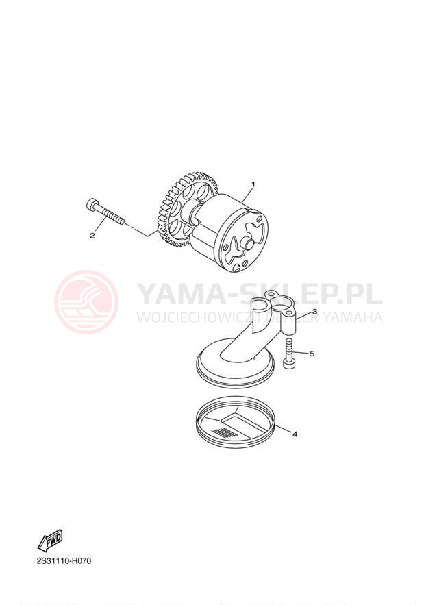Schemat "Pompa olejowa" do Yamaha V MAX VMX17YB/VMX17YCB