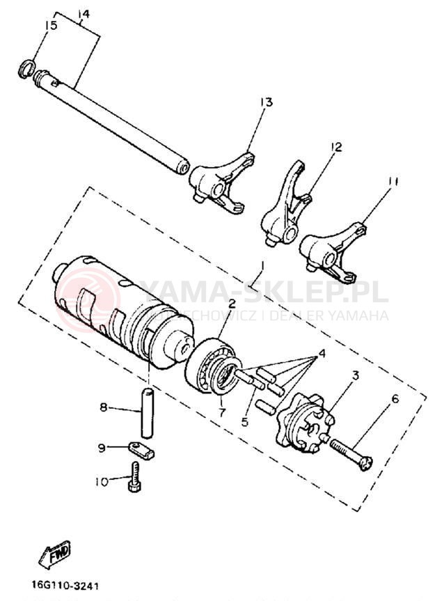 Schemat "Wodziki, automat" do Yamaha XJ650LK