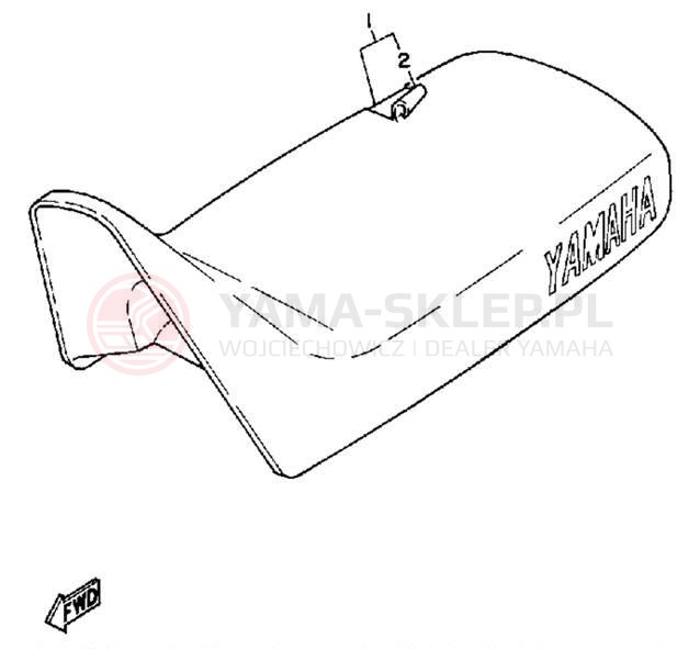 Schemat "siedzenie" do Yamaha Y-ZINGER PW50S