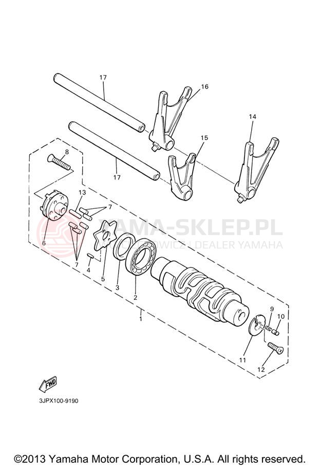 Schemat "Wodziki, automat" do Yamaha V-MAX VMX12VC/VMX12V