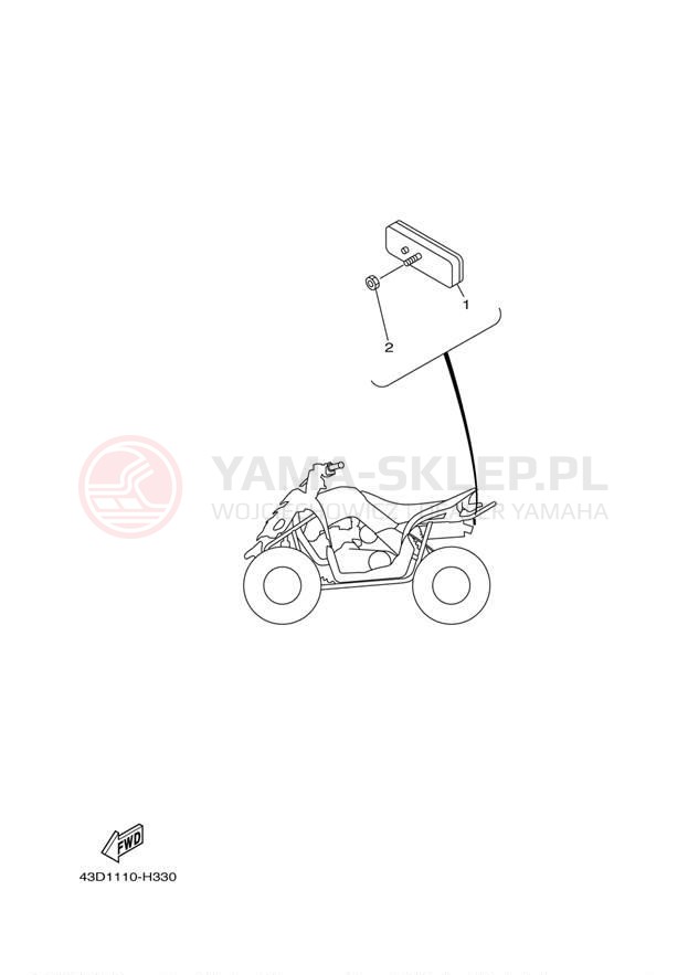 Schemat "układ elektryczny" do Yamaha RAPTOR 90 YFM90RYB/YFM90RYL