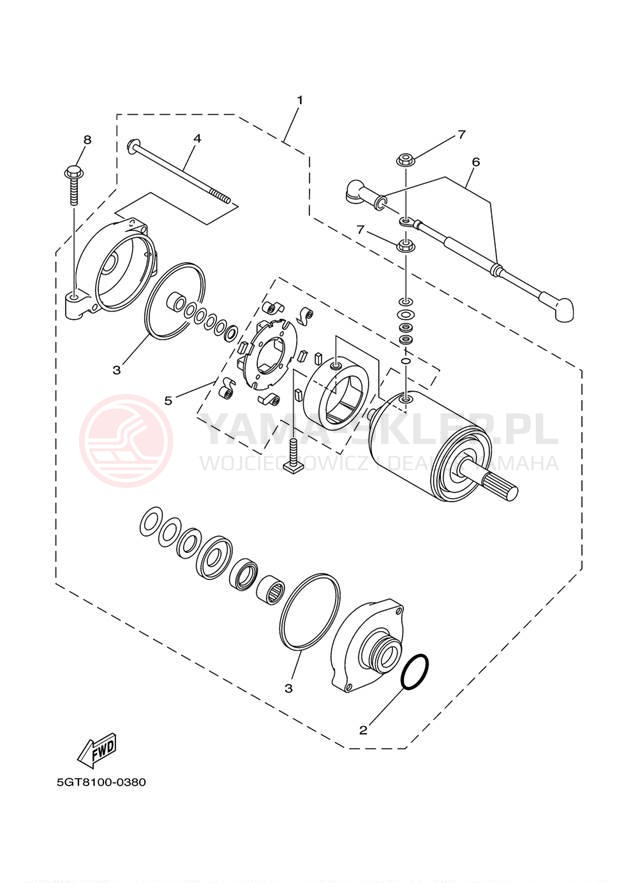 Schemat "rozrusznik" do Yamaha GRIZZLY YFM600FM/YFM600FMC