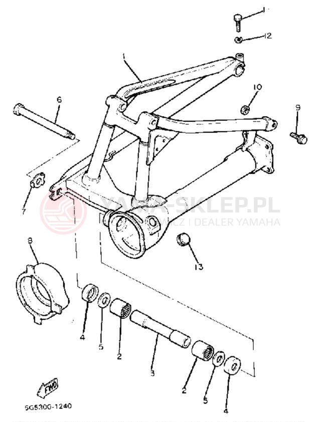 Schemat "wahacz" do Yamaha VIRAGO 750 XV750J