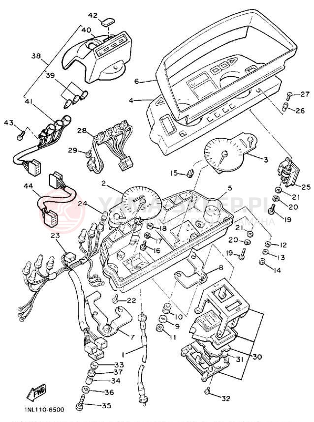 Schemat "licznik" do Yamaha XVZ13DT/XVZ13DTC
