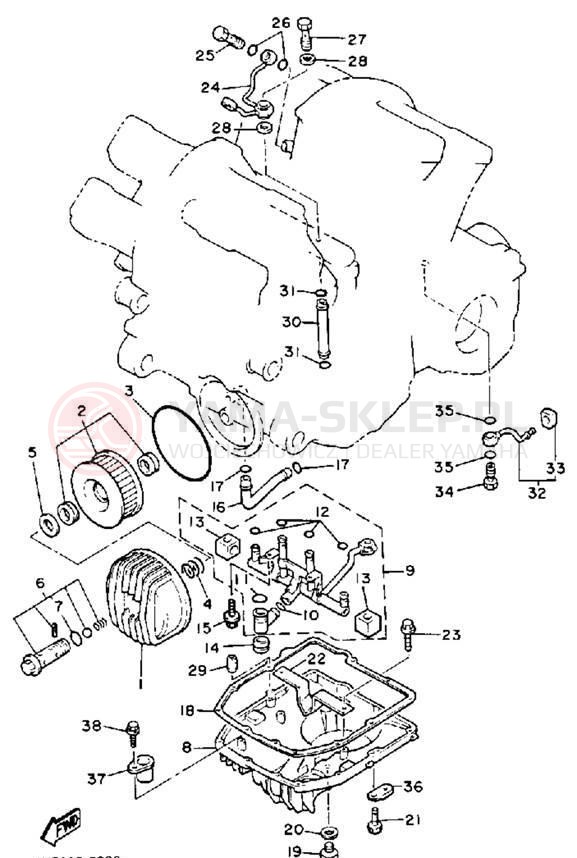 Schemat "Filtr oleju" do Yamaha XVZ13DD/XVZ13DDC