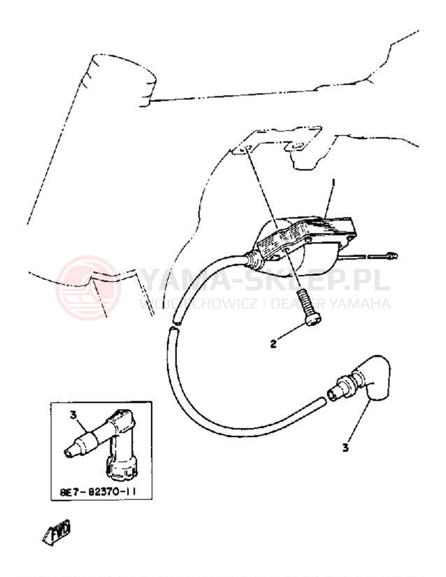 Schemat "układ elektryczny" do Yamaha YZ60K