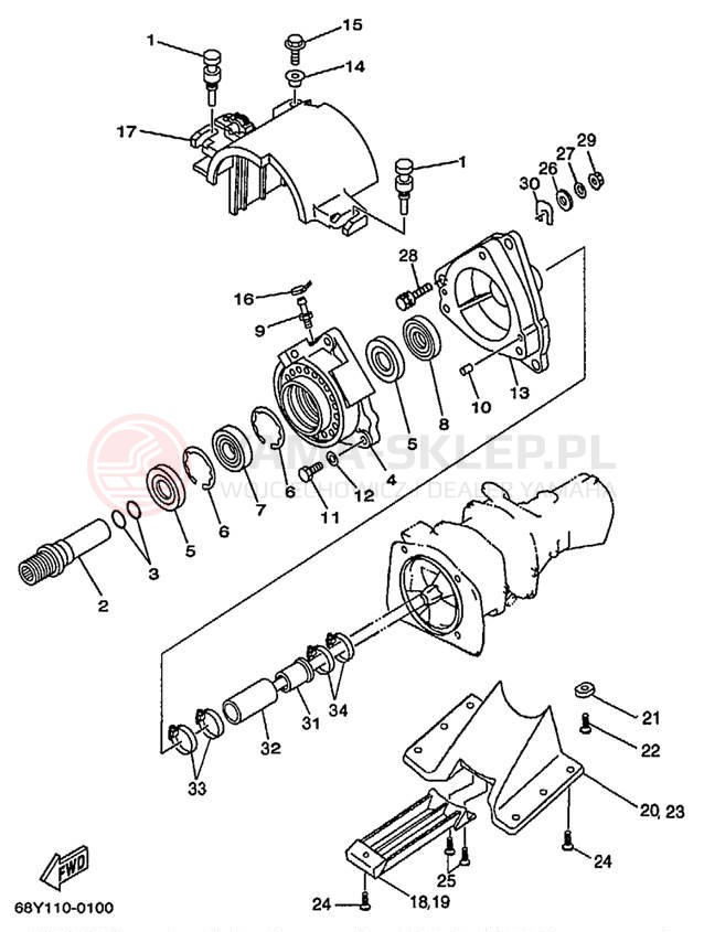 Schemat "JET UNIT" do Yamaha XR1800 XRT1200Y