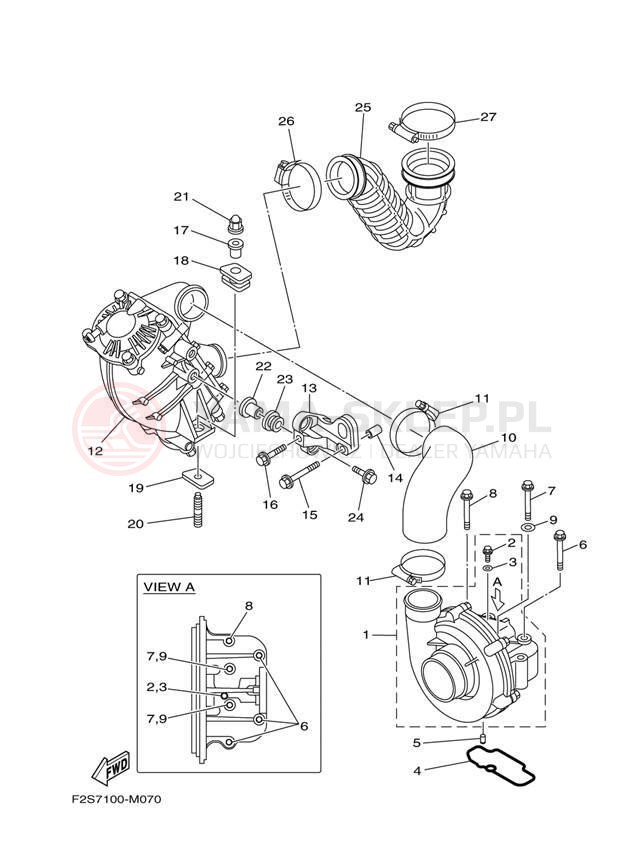 Schemat "Wtrysk paliwa" do Yamaha SX192 RM1800CM/RM1800DM