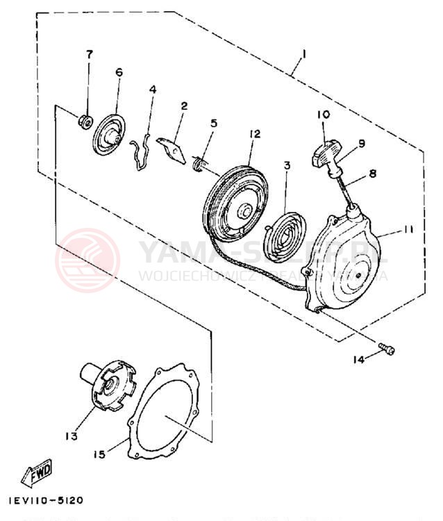 Schemat "rozrusznik" do Yamaha YTM225DRN