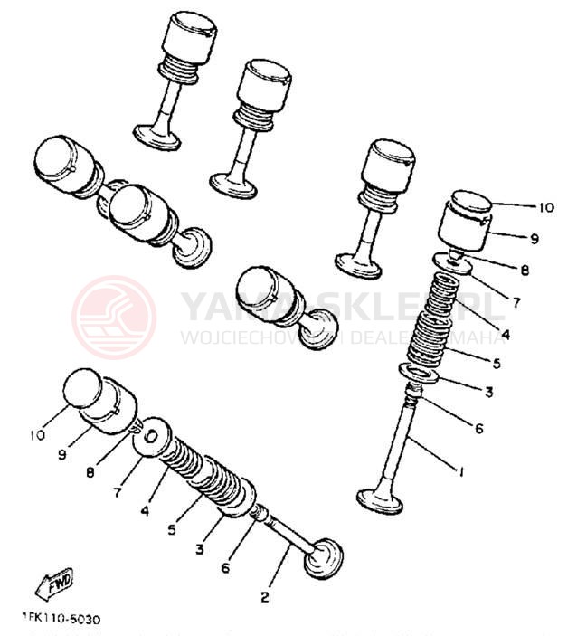 Schemat "zawory" do Yamaha V-MAX 1200 VMX12SC/VMX12S