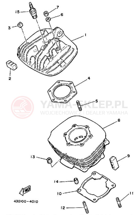 Schemat "cylinder" do Yamaha IT200N