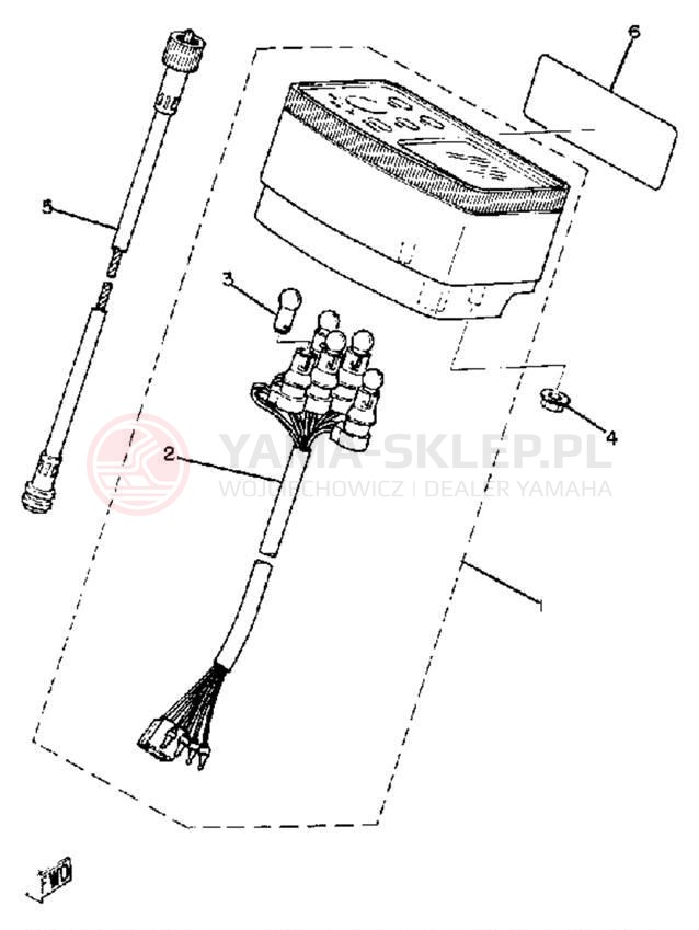 Schemat "licznik" do Yamaha QT50J