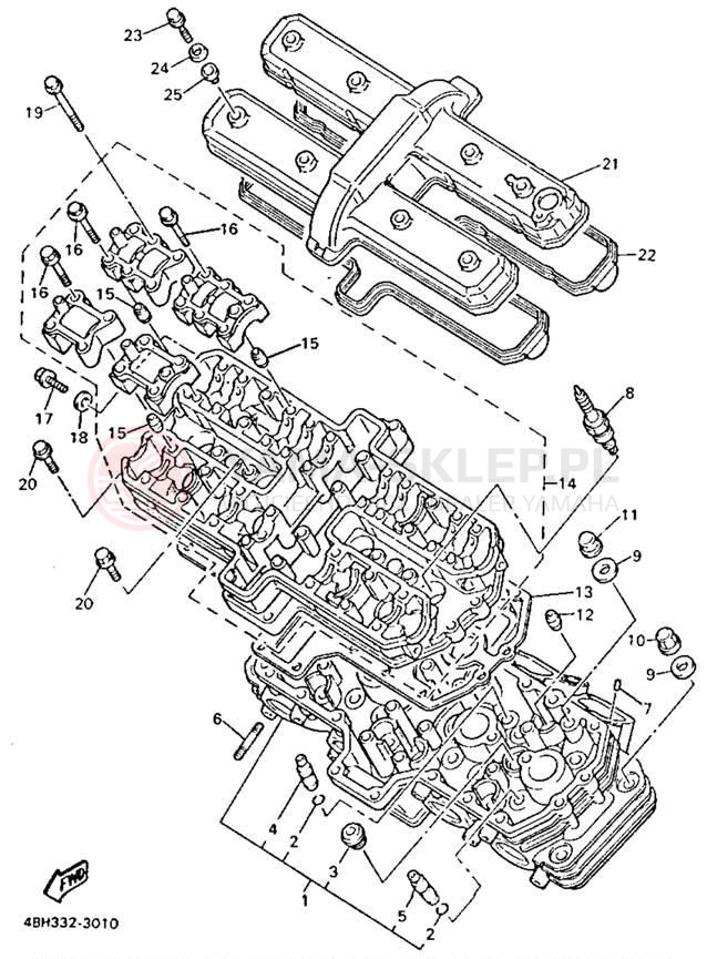 Schemat "głowica" do Yamaha GTS1000AE/GTS1000AEC