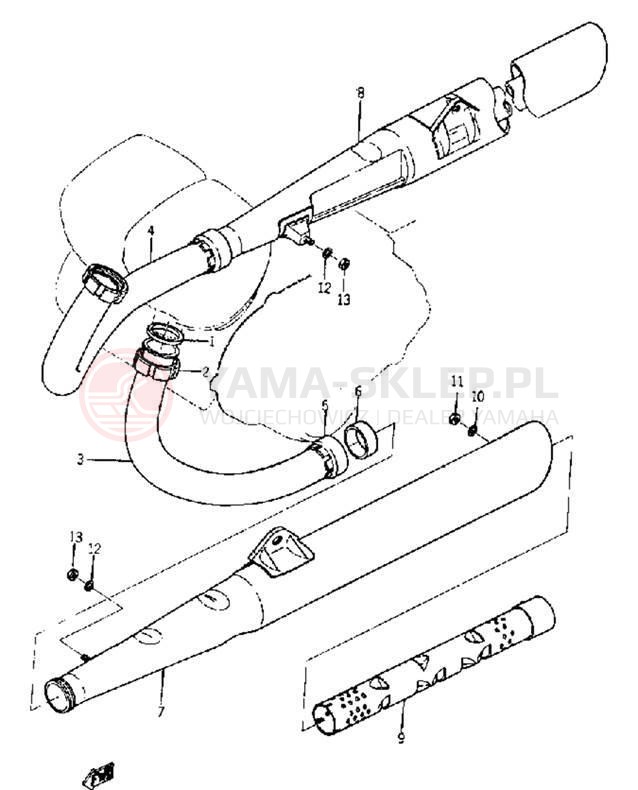Schemat "tłumik" do Yamaha YDS5/YM2C