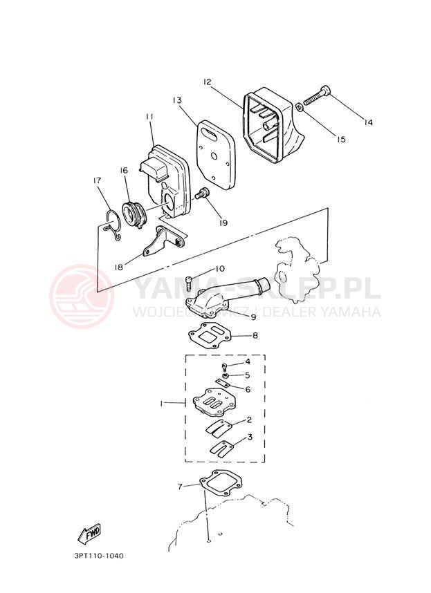 Schemat "Wtrysk paliwa" do Yamaha PW50 PW50N1