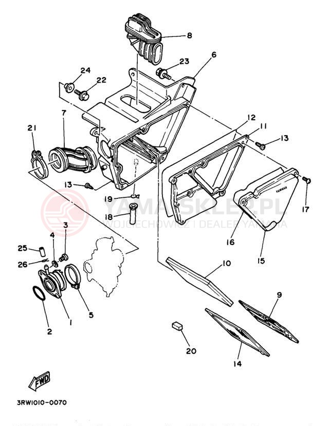 Schemat "Wtrysk paliwa" do Yamaha SEROW XT225J/XT225JC
