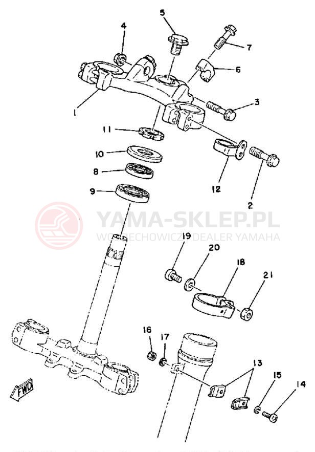 Schemat "Półki zawieszenia" do Yamaha IT175H