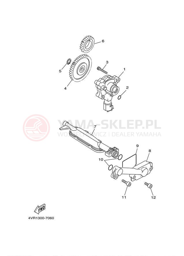 Schemat "Pompa olejowa" do Yamaha V-STAR CUSTOM XVS650RC/XVS650R