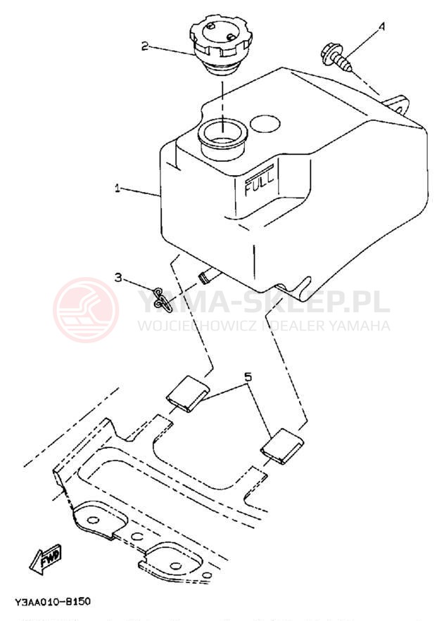 Schemat "Miska olejowa" do Yamaha ZUMA CW50TA