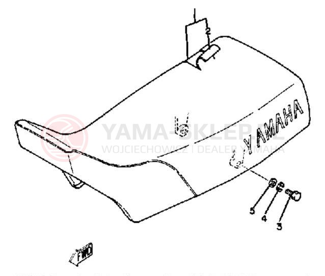 Schemat "siedzenie" do Yamaha YZ60K