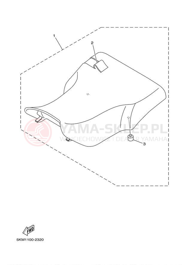 Schemat "siedzenie" do Yamaha GRIZZLY 660 YFM66FGW