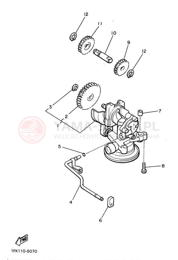 Schemat "Pompa olejowa" do Yamaha V-MAX 1200 VMX12JC/VMX12J